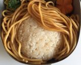 キャラ弁＊焼きそばでゲゲゲの鬼太郎作り方2写真