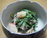 ＊タコ＆ほうれん草のマヨわさび和え＊作り方3写真