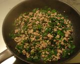簡単☆ひき肉とニラの丼作り方4写真