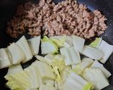 ヨウサマの減塩白菜と挽き肉のあんかけ作り方3写真