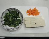 豆腐とニラの肉味噌炒め作り方1写真