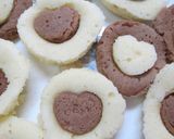 バレンタインに♪可愛いハートの蒸しケーキ作り方7写真