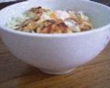 れんこんつくねの親子丼作り方2写真
