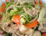 白菜と豚バラ肉のとろっと炒め作り方5写真
