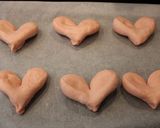 バレンタインにピンクのハートパン作り方8写真