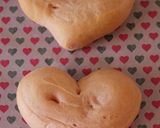 バレンタインにピンクのハートパン作り方9写真