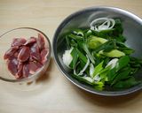 【農家のレシピ】葉玉ねぎと砂肝の甘辛炒め作り方2写真