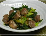 【農家のレシピ】葉玉ねぎと砂肝の甘辛炒め作り方4写真