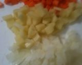 15分料理★お野菜コロコロクリームスープ作り方1写真