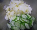 きゅうりとりんごのサラダ作り方1写真