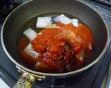 簡単　塩だらのトマト煮作り方3写真