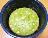 炊飯器抹茶ケーキinホワイトチョコ♪作り方5写真