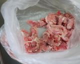 豚こまカリカリ揚げ・キムチチーズのソース作り方1写真