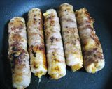 ✿キムチチーズちくわの豚肉巻✿作り方6写真