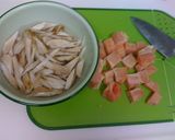 ごぼうと鶏肉・レンズ豆のスープ煮作り方2写真