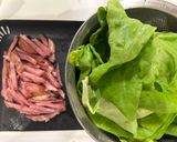 スモークタンの手巻きサラダ作り方1写真