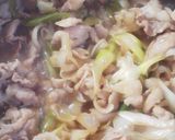 豚肉とねぎの甘辛煮☆温玉のせ作り方4写真