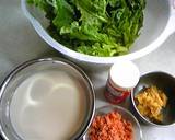 鮭フレークと菜の花の✿豆乳クリームパスタ作り方1写真