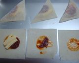 シュウマイの皮で揚げピザ☆さくさく作り方1写真