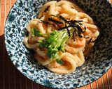 香る青じそ✿めんたいクリームうどん作り方4写真