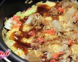 加賀丸いもｷｬﾍﾞﾂたっぷりお好み焼き作り方8写真