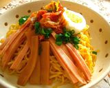 キムチでピリ辛☆あぶら〜めん(油麺風)☆作り方4写真