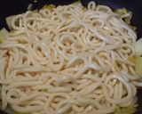 焼さけあらほぐしで塩味あんかけうどん作り方3写真