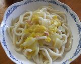 焼さけあらほぐしで塩味あんかけうどん作り方5写真