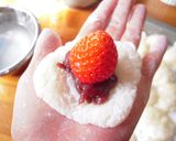 ☆いちご大福☆簡単レンジでチン！作り方5写真