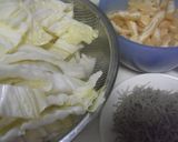 *白菜とジャコと油揚げの煮物♪*作り方1写真
