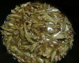 ごぼうとひき肉のピリ辛煮作り方8写真
