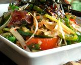 野菜たっぷり♫かつおたたきのキムチサラダ作り方6写真
