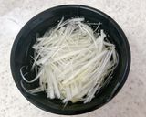 メンマと白髪ネギ和えのせ♪油揚げ焼き作り方1写真