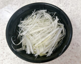 メンマと白髪ネギ和えのせ♪油揚げ焼き作り方1写真
