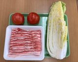 簡単！白菜・豚バラ・トマトの蒸煮作り方1写真
