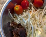 うまかにんにく~たまトマ焼きそば作り方1写真