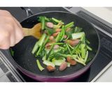 ウインナーと小松菜のにんにく醤油★動画有作り方8写真