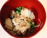 美味★一人分★菜の花のクイック澄まし汁作り方2写真