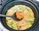白菜の軸と油揚げのおみそ汁作り方3写真