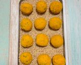 クリームチーズかぼちゃの簡単ごま団子作り方8写真
