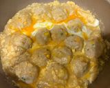 肉団子と玉ねぎの卵あんかけ作り方7写真