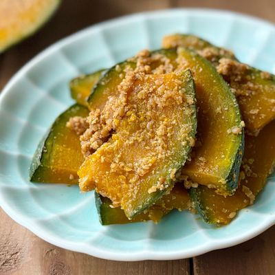 レンジで簡単♪南瓜の胡麻和え【常備菜】 by 梅ミッキー