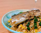 秋刀魚ととうもろこしの炊き込みご飯作り方6写真