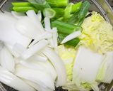 牛こま卵とじすき焼き作り方1写真