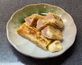 おつまみに◎餃子の皮でエノキチーズ巻き作り方5写真