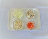 電子レンジで！きのこのお月見キーマカレー作り方2写真