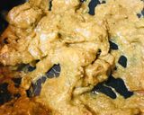 鶏肉＆新玉ネギのバジル炒め●カレーソース作り方1写真