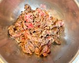 シャキシャキねぎのキムチ焼肉丼作り方3写真