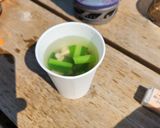 【山ご飯】小松菜としめじのアゴだしスープ作り方4写真