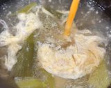 鶏ハムの残り汁で中華たまごスープ作り方3写真